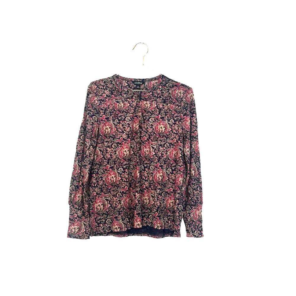Lucky Brand Boho Paisley Blouse Size small